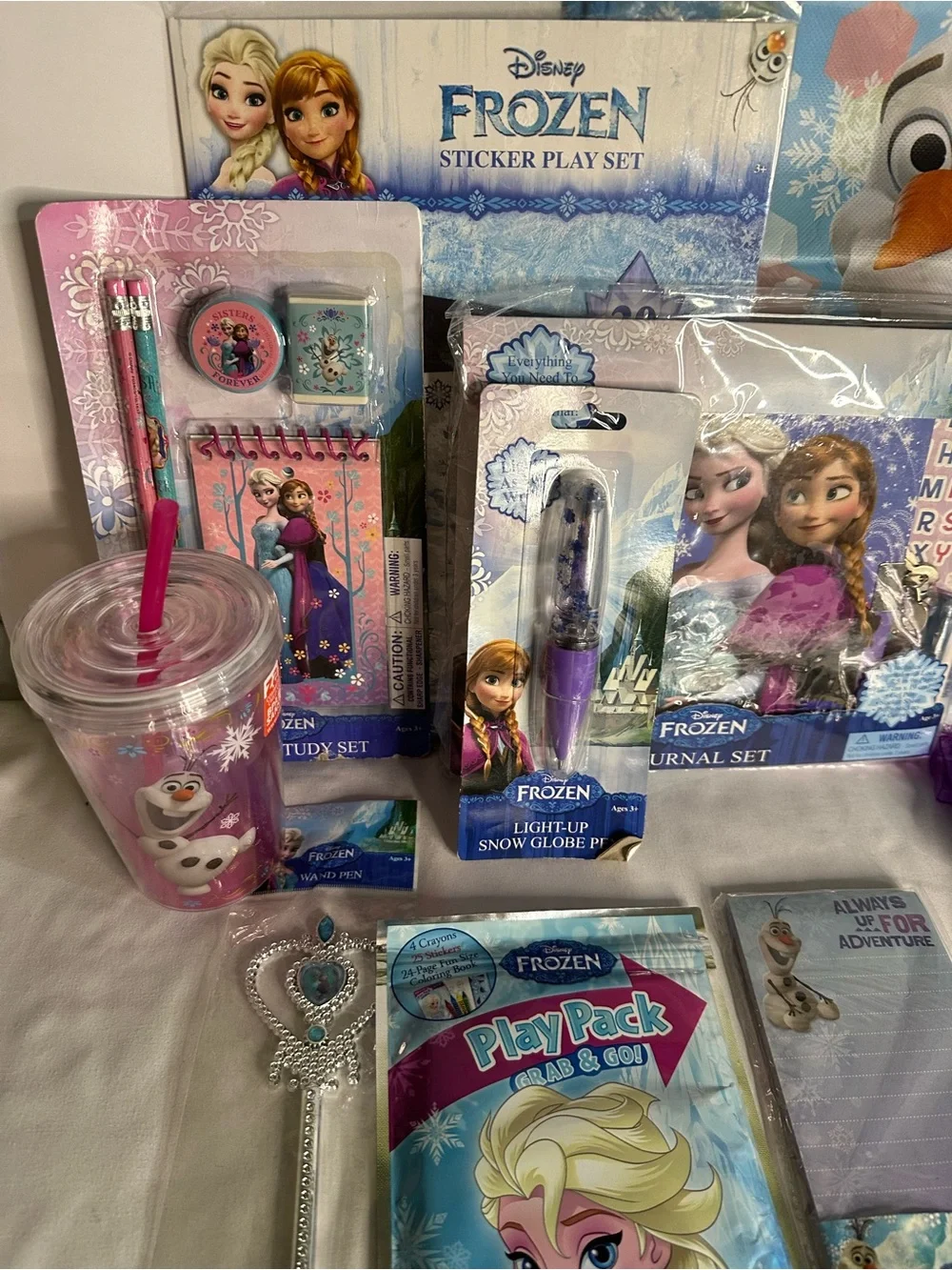 Disney Frozen Stationery, Accessories & Snack Set – Elsa, Anna & Olaf Themed